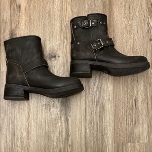 Steve Madden Dark Brown Combat Boots